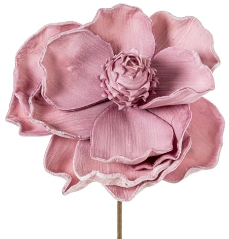 Set de 6 Flores Artificiales de Espuma eva y Papel Violeta 13x13x65cm
