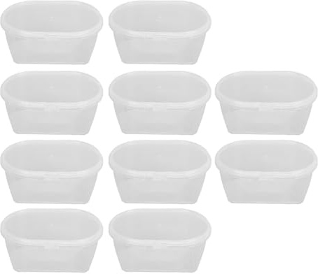 LIZEALUCKY Boîtes de Rangement 10pcs -Ondes en Toute sécurité PP Conteneur en Plastique pour la préparation des Aliments et l'emballage 1100 ML Capacité Applicable au Pique-Nique de Cuisine