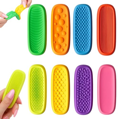 YceLon 8 bracciali da masticare per bambini, giocattoli sensoriali e antistress, materiale terapia occupazionale per autismo, ADHD e ansia