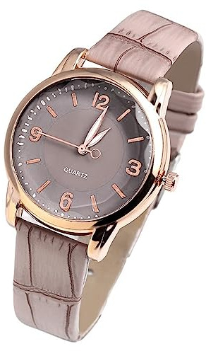 Kvinnans blå livsklocka high end glas kvarts utmärkande damklocka armbandsur, Lila, En storlek