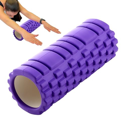 Massagerulle av skum - massageverktyg med hög densitet för djupa och utlösningspunkter, muskelåterhämtningsrulle för pilates och yoga - för nacke, fot, kalv, stretching