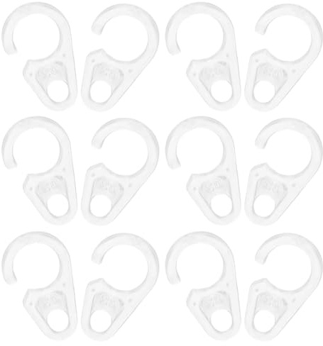 ASAKKURA Anelli e Ganci per Tende in Plastica 50 Pezzi per Doccia | Montaggio Semplice, Uso Versatile, Finitura Contemporanea ed Elegante, Set per Bastone e Drappi
