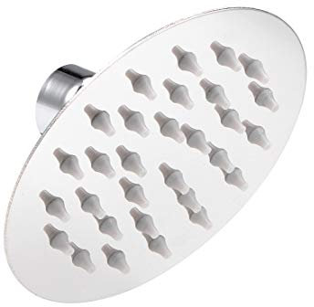 sourcing map Cabezal Ducha Alta Presión - Cabezal Ducha Lluvia 4 Pulgadas Ajustable 360 Grados, Cabezal Ducha Tipo Lluvia Acero Inoxidable G1/2 Ultra Delgado
