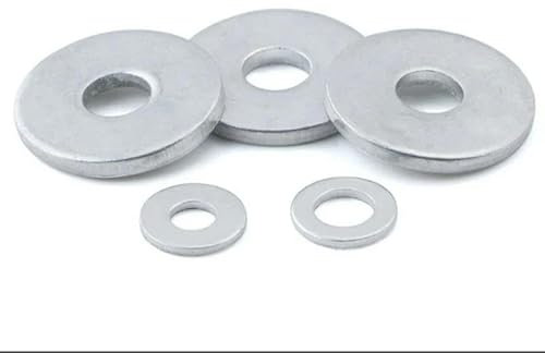 10/50/100 Stück Aluminium-Unterlegscheiben Dichtungsring Dichtungen Kappenbeschläge M9 M10 M12 M13 M14 Dicke 0,5 1 1,5 2 3 mm-M10x30x1mm-100 Stück