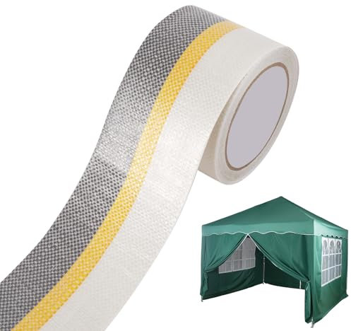 Ruban de réparation pour Tissu imperméable Invisible, Kit reparation toile de store, Ruban Transparent résistant de 8m x 8cm en Tissu, Bache Tente enduite, PVC/Auvent/Couverture/Piscine Waterproof