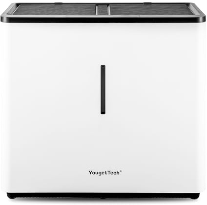 YougetTech 14.5 L Top Fill Luftbefeuchter, Verdunstungsme Luftbefeuchter, Bis zu 3000 ml/h, automatische Abschaltung, Weiß