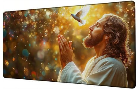 XXL Mouse Mat Man Gaming Mouse Pad 31.5x11.8 inch Large Desk Mat Bird Desk Accessories Mousepad Computer Accessories Office Product Improved Precision and Speed Mousemat, for Home Office Gaming D-858