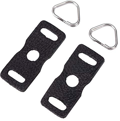 VKO Leather Protector Pad Lug Ring Camera Strap Triangle Split Ring Hook | Cover for DSLR SLR Rangefinder Mirrorless Camera W/Round Eyelet
