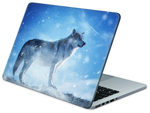 Skins4u Laptop Aufkleber Universal Skin Netbook Sticker für bis zu 17,3 Displays in 41,5x33cm - Lone Wolf