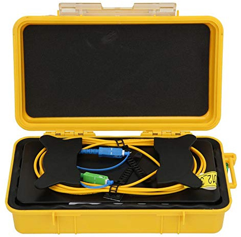 Scatola di cavo di lancio a fibra ottica OTDR, interfaccia universale del tester di cavo a fibre ottiche Tester di fibra Strumenti a fibra ottica Giuntatrice di fusione del misuratore di potenza ottic