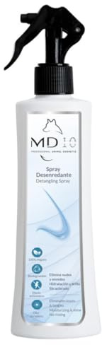 Entfilzungsspray und Conditioner für Hunde und Katzen Alle Felltypen Ohne Ausspülen - Knotenentferner Entwirrungsspray, Antistatisch - Vegan & Biologisch Abbaubar - 300ml - MD-10 COLLECTION