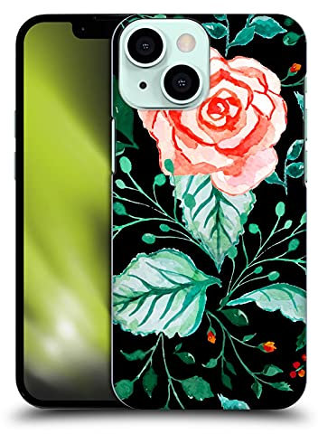 Head Case Designs Licenza Ufficiale Haroulita Rosa Acquarelli Custodia Cover Dura per Parte Posteriore Compatibile con Apple iPhone 13 Mini
