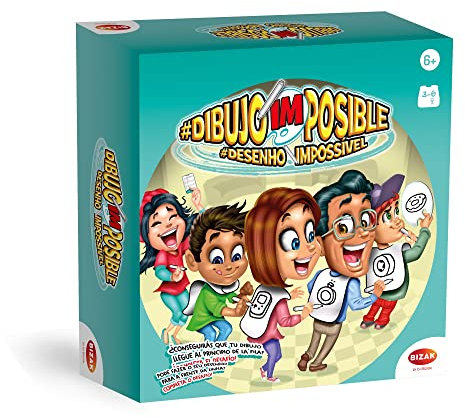 Bizak Juego Dibujo Imposible, el Juego en el Que hasta Cinco Personas tendrán Que Sentir y adivinar Que Les han Dibujado en la Espalda, Risas infinitas garatizadas Entre Amigos o Familia (62850004)