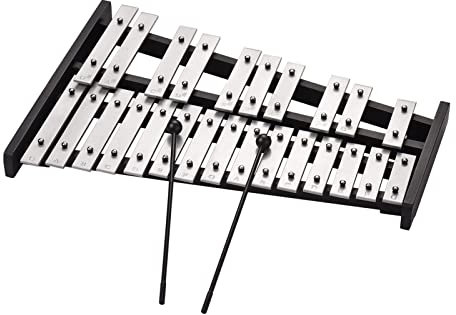 Xylophon Glockenspiel Mit 25 Noten, Xylophon, Holzsockel, Aluminiumstangen, Percussion-Geschenk, Mit 2 Schlägeln Und Tasche