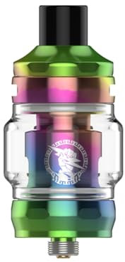 For Geekvape Z Nano 2 Tanque 3,5 ml Atomizador Fit Resistencias B Coil 0,2 Ω/0,6 Ω MTL/DRL Vape para Kit Aegis Legend 5 S100 Mod Box Max100 Aegis Mini 2 e-cigarrillo Original (Arcoíris) -No Nicotine