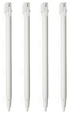 Lot de 4 stylets de rechange pour écran tactile DSi (NDSi) Blanc