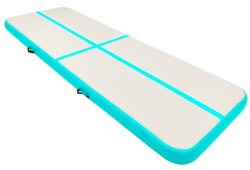 vidaXL Gymnastikmatte Aufblasbar PVC Pumpe Tumbling Turnmatte mehrere Auswahl