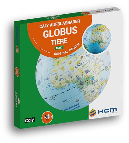 HCM Kinzel - Globo inflable Caly - Animales Maxi - Explora el mundo juguetonamente - Verde - 50 cm de circunferencia
