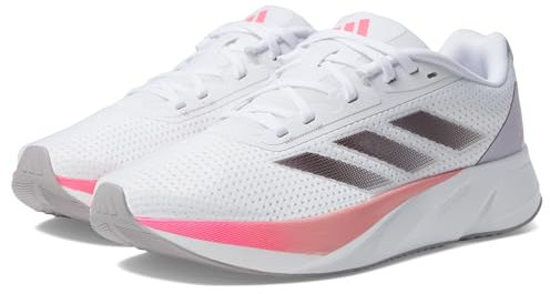 adidas Duramo SL Running, Scarpe da Ginnastica Donna, Bianco Aurora Met Rosa Lucido, 44 2/3 EU