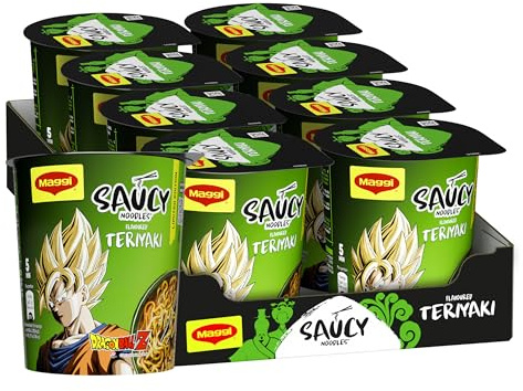 MAGGI Saucy Noodles Teriyaki, 8 Cup da 75g (600g)