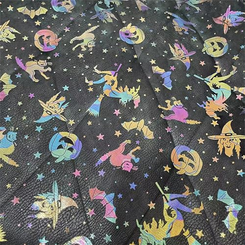 2er Set Halloween-Spinnennetz-Stoff, glitzernd, silberfarbene Spinnennetze, Halloween-Spinnennetz, Halloween-Party-Dekoration(100x150 cm) (Kürbis-Sinfonie,200x150 cm)