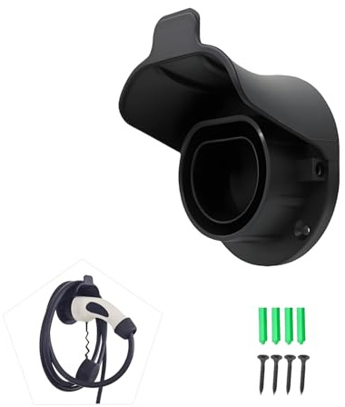 Pikioraz Wallbox Ladekabel Typ 2 Wandhalterung, Sichere Kabelhalterung für EV-Ladegeräte, EV Ladegerät Halter für Die Meisten EU-Standards (TYP2-HA)