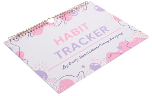 GETAJGHSD Habit Tracker Planner Per Apprendimento Inglese Organizzatore Di Obiettivi e Monitoraggio Delle Abitudini Design Minimalista Data Per Studenti e Professionisti