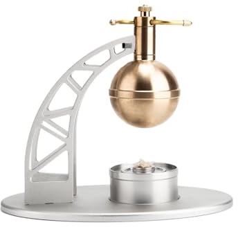 Wodoochey Heros Steam Engine Model with Boiler Kit, DIY Ancient Aeolipile Engineering Engine Steam Engine Model Kit That Works, Physics Science Engine Set for Adults