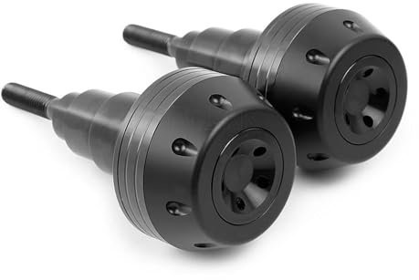 EQJSHL Motorrad-Rahmen-Schieberegler-Sturzpad-Schutz Für FZ1 FZ6 FZ8 Für Fazer FZ 1 FZ 6 FZ 8 Crash Drop Slider-Schutzzubehör Sturzschutz Sturzpads(Titan)