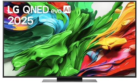 LG QNED evo AI QNED86 TV 55 pollici, Smart TV 4K, Processore α8 Gen2, Dimming Pro con MiniLED, webOS e telecomando puntatore con AI, Dolby Vision, Gaming con VRR e FreeSync 4K@120Hz, 55QNED86A6A 2025
