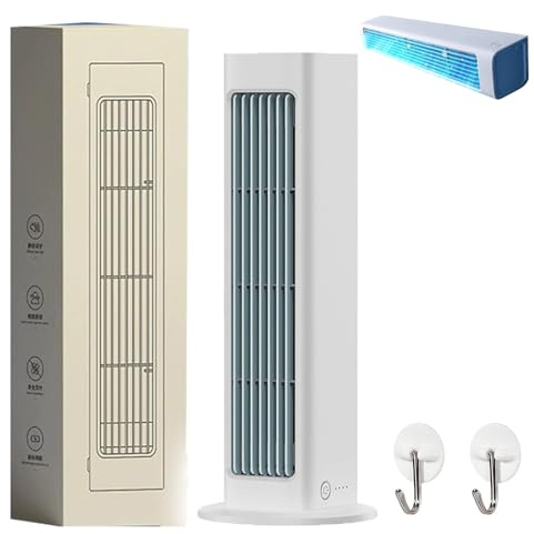 Breezamax, Breeze Max Ventilator, Qinux Brizaac Ventilator, 2025 Verbesserter Tragbare Tischventilator, USB Tischventilator ohne Bohren mit 3 Geschwindigkeitsstufen für Büro, Küche