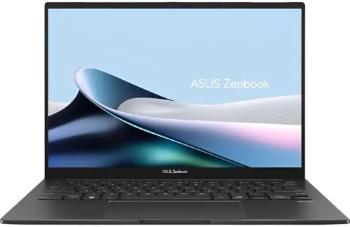 ASUS Ordinateur portable Zenbook 14 OLED 2024, 16 cœurs Intel Core Ultra 9 285H, écran tactile WUXGA de 14, carte graphique Intel Arc 140T, SSD LPDDR5 1 To de 32 Go, clavier rétroéclairé, Thunderbolt