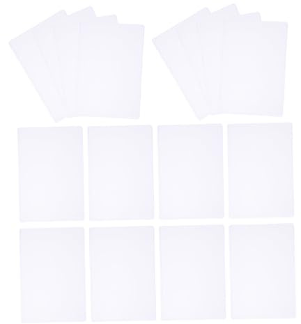 STOBAZA Hartplastik Kartenhüllen B6 Format Transparent Verstärkt 30 Stück Dokumenten Und Fotoschutz Büroausstattung