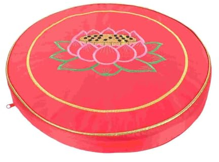 KUNBDV Meditation Cushion Floor Cushions Meditation Cushion Pillow Yoga Bolster Tatami Mat Seat Pad Sitting Zafu(Red)