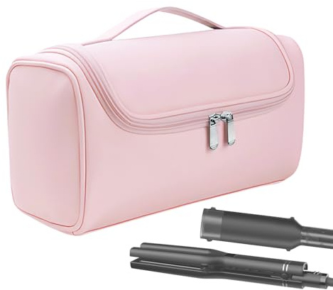 Curling Travel Bag | Heat Resistant Portable Large Capacity Case | Hårförvaringspåse för platt curling resor hotell stylist frisyr dam skönhet vård