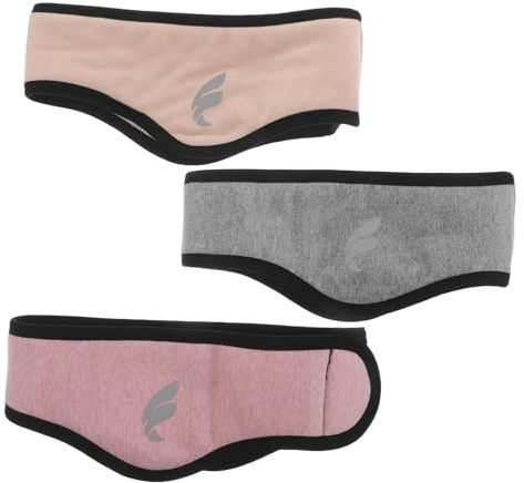 BAZEITFLOW Cuffie Antirumore per Dormire 3 Pezzi Fascia Regolabile in Cotone Paraorecchie Morbide per Adulti Protezione Acustica per Sonno Viaggi e Relax