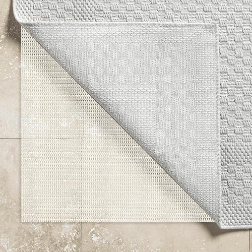 Mattunderlägg Halkfri 105 x 115 cm Skärbar Halkunderlägg Universellt för Mattor Parkett Sängmatta Kök Bil Dyna Tvättbara Hyllor, benvit