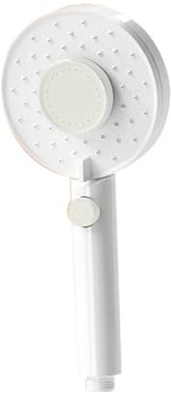 Generico Soffione Doccia Piccolo Fiore Multicolore Opzionale Filtro Arresto Acqua One-Click Guarnizione Accessori universali for Il Bagno(White)