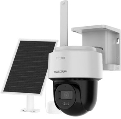 Hikvision Telecamera di sicurezza PTZ IP 4G Value 4MP 8mm con pannello solare IP66 - DS-2CFSP4/4G(2.8mm)