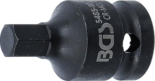 BGS 5485-10 | Kraft-Bit-Insats | Längd 42 mm | 12,5 mm (1/2) | Inre sexkant 10 mm