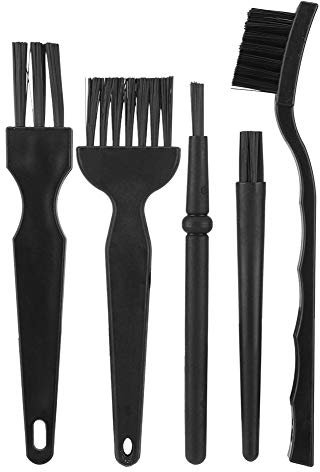 ASHATA 5PCS Antistatische Bürsten,Nylon Antistatik-Bürsten Reinigung ESD Pinsel Staubbürste Set,Tragbar Antistatisch ESD Bürste Clean Tools Kit für Handy Tablet PC Motherboard