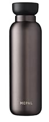 Mepal - Isolierflasche Ellipse - Doppelwandige Thermo Wasserflasche - Thermosflasche für Unterwegs - 12 Stunden heiß & 24 Stunden kalt - Edelstahl - 500 ml - Titanium