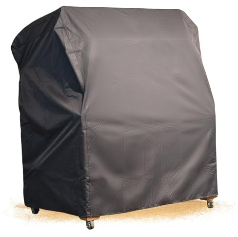 Strandkorb Schutzhülle Winterfest, Premium Abdeckhaube aus Ripstop Gewebe mit TPU Beschichtung, wasserdicht, reißfest, UV-beständig und atmungsaktiv, Koloss Strandkorb (XL 142)