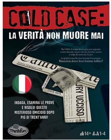 ThinkFun - Cold Case 1: Escape Room La Verità Non Muore Mai | Gioco Investigativo Per Tutta La Famiglia | Giochi Investigativi 1-4 Giocatori | Regali Per Ragazzi Di 14 Anni Edizione In Italiano