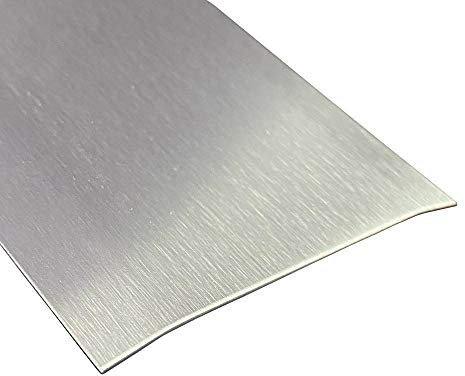 Gastro-Blechdesign Übergangsprofil, Edelstahl k240 geschliffen, 1 mm stark, Übergangsprofile, 900 x 80 mm Übergangsleiste,Übergangsschiene, Höhenausgleichprofil, Türleiste