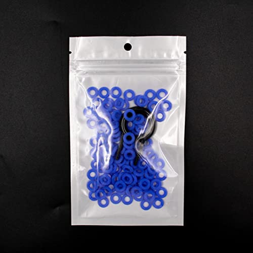 CTLH20 125 Stück Tastatur-O-Ring Tastenkappen Silikonkautschuk O-Ring Schalter Schalldämpfer Dämpfer Tastenkappe Silikon-Dichtungsring Ersetzen-OD9xID4xCS2.5mm,Blau