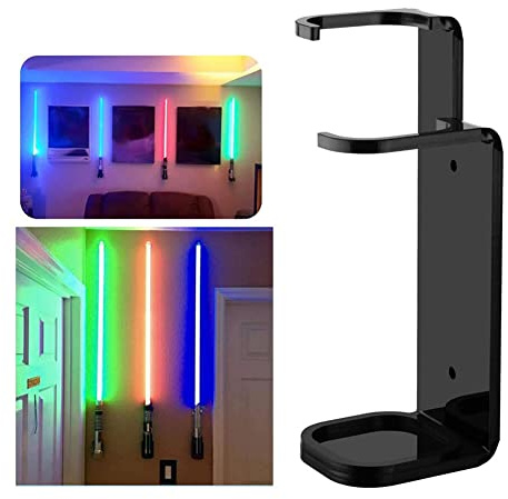 ISAKEN Lichtschwert Wandhalterung Lichtschwert-Stände Vertikale Schwert Display Wand Halterung Rack Klaren Acryl Lagerung Rack Wand Halterung für Display Lichtschwert Wand