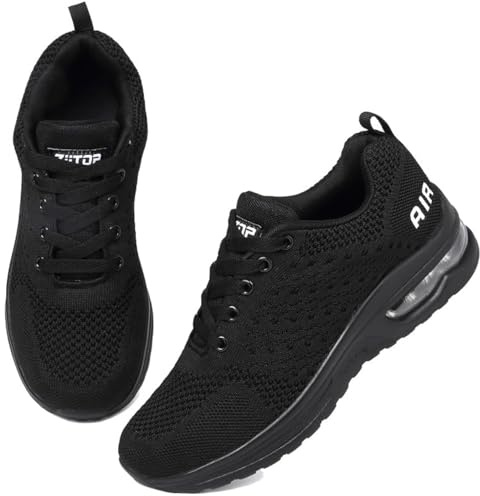 Basket Femme Chaussures de Running Sneakers Femme Basket de Marche à Coussin d'air Respirant Chaussures de Course Légères Chaussures Mode et Sport pour Femmes Fitness Gym Jogging Outdoor Sneakers