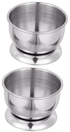 NAMOARLY 2pcs Stainless Steel Tea Cup Set Portable Small Drinking Cups for Tea and Liquor Elegant Design for Home Use Easy to Clean and Store