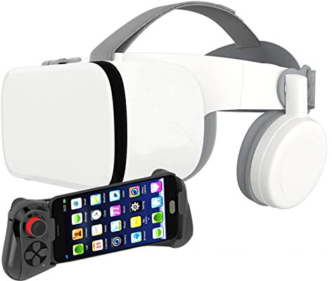 NVYAZJ Gafas de Realidad Virtual universales compatibles con Auriculares VR: reproduzca Sus Mejores películas de Juegos móviles con Nuevas Gafas 3D VR Suaves y cómodas, con protección Ocular